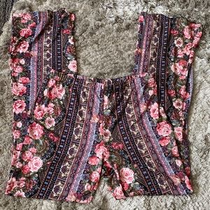 Floral Flared Pants